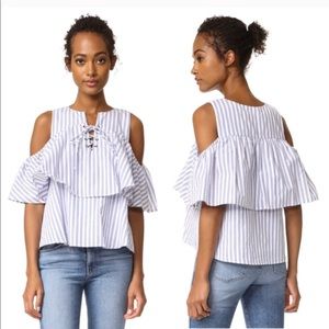 JOA Cold Shoulder Top